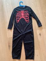 Verkleedpak skelet, Halloween, maat 128, Ophalen of Verzenden, Zo goed als nieuw, 122 t/m 128, Jongen of Meisje