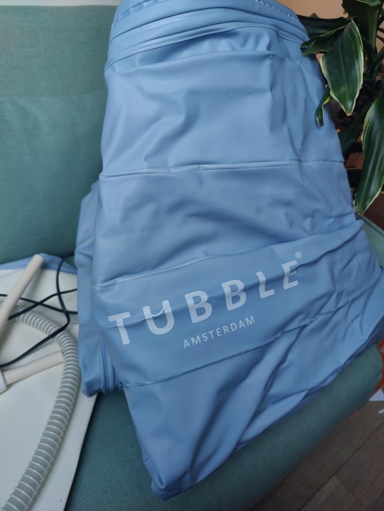 Tubbel Opblaasbaar Bad met Dekzeil, Pomp & Slang, Ophalen, Pomp