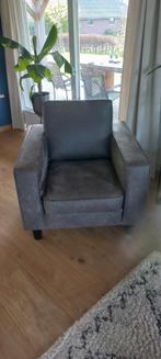 Mooie grijze fauteuil, clubfauteuil, luie stoel., Huis en Inrichting, Fauteuils, Overige materialen, 75 tot 100 cm, Ophalen of Verzenden