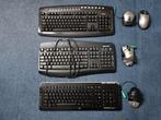 3 verschillende computer toetsenborden., Computers en Software, Toetsenborden, Gebruikt, Toetsenbord en muis-set, Ophalen of Verzenden