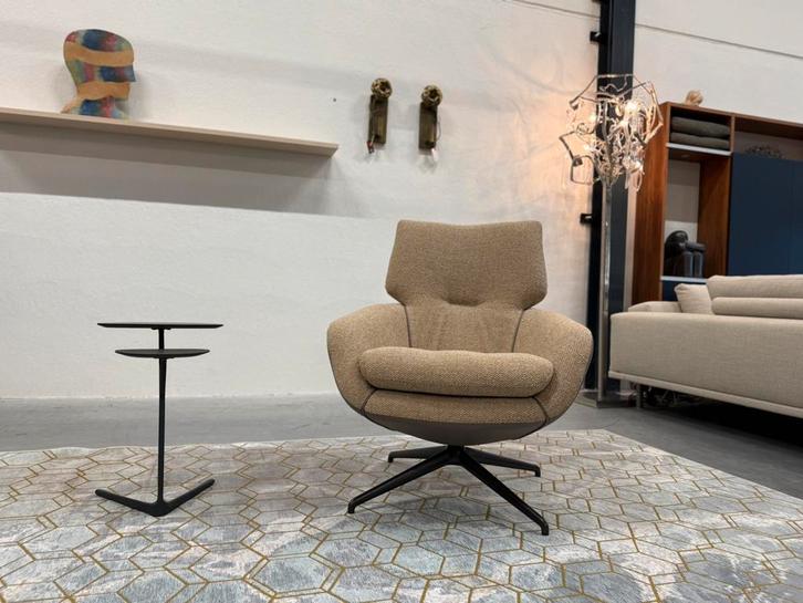 Nieuw Leolux Lloyd Plus fauteuil Monza Melange leer stoel, Huis en Inrichting, Fauteuils, Nieuw, Stof, 50 tot 75 cm, 75 tot 100 cm