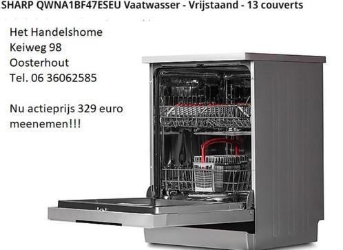 Nieuwe SHARP silver vaatwasser vrijstaand voor actieprijs, Witgoed en Apparatuur, Vaatwasmachines, Nieuw, Vrijstaand, Minder dan 85 cm