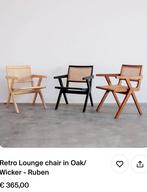 Stoel Rotan High-end, Huis en Inrichting, Stoelen, Ophalen, Riet of Rotan, Zwart, Zo goed als nieuw