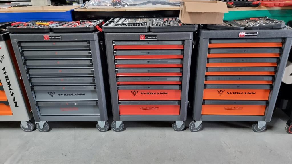 Widmann gereedschapwagen 7 laden waarvan 6 laden vol