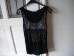 nieuw leuk feestelijk zwart glitter topje smal vince otto, Zwart, Nieuw, Ophalen of Verzenden, Maat 36 (S)