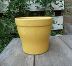 gele bloempot - leuk voor kruid in keuken, Rond, Ophalen of Verzenden, Aardewerk, Binnen