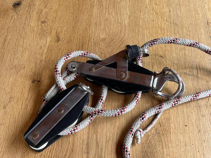 Lewmar grootschoot / Size 2 Vioolblok + Vioolblok + klem, Watersport en Boten, Accessoires en Onderhoud, Gebruikt, Lijn of Blok