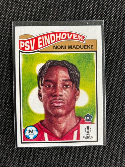 Noni Madueke Rookie Card PSV, Verzamelen, Sportartikelen en Voetbal, Zo goed als nieuw, Poster, Plaatje of Sticker, PSV, Ophalen of Verzenden