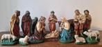 prachtige figuren gips 17-delig mooie uitstraling, gemerkt, Ophalen of Verzenden, Gebruikt
