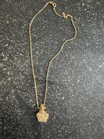 Double gouden ketting met hanger, Ophalen of Verzenden, Zo goed als nieuw, Goud, Overige materialen