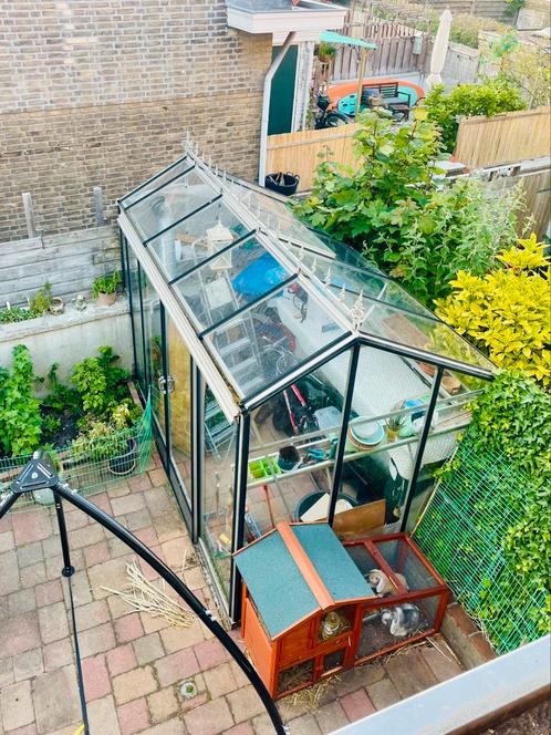 KAS in perfecte staat, Tuin en Terras, Kassen, Gebruikt, Aluminium, Glas, Ophalen