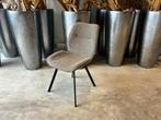 Nieuwe eetkamerstoelen Maybe in stof Boucle Bruin, Ophalen, Bruin, Metaal, Nieuw