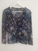 Blouse Gerry Weber S blue/grijs/zwart +binnenhemd 1xgedragen, Kleding | Dames, Blouses en Tunieken, Overige kleuren, Nieuw, Ophalen of Verzenden