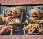 Toilettas/Make-up tas - Lachende Oma's, Ophalen of Verzenden, Nieuw, Shopper