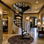 Sierlijke gietijzeren wenteltrap oud victoriaanse stijl, Ophalen of Verzenden, Gebruikt, Trap, 2 tot 4 meter