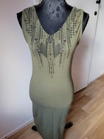 Army jurk maxijurk leuke print ibiza hippie style maat S zgn, Ophalen of Verzenden, Zo goed als nieuw, Maat 36 (S), Onder de knie