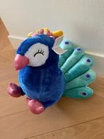 Knuffel pluche van Flying Tiger pauw blauw roze groen NIEUW, Ophalen of Verzenden, Nieuw, Overige typen
