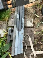 10 stuks trottoirband 5 x 15, antraciet, Ophalen, Gebruikt, Beton, Terrastegels