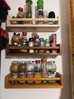 3 IKEA Bekväm kruidenrekjes - 2 gebeitst muur rekjes bekvam, Ophalen of Verzenden, Gebruikt