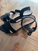 Rainbow sandalen met hak - maat 38, Kleding | Dames, Schoenen, Ophalen, Gedragen, Zwart, Sandalen of Muiltjes