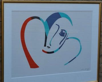 Van Gestel.  Abstrait.  1994. Zeefdruk.  63/50 cm. beschikbaar voor biedingen