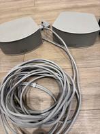 Bose 321 speakers met kabels - zilver, Audio, Tv en Foto, Luidsprekers, Gebruikt, Ophalen of Verzenden, Bose, Minder dan 60 watt