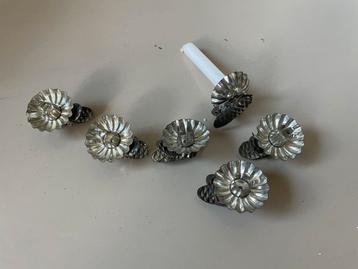 6 oude kerstboom knijpers voor kaarsjes beschikbaar voor biedingen