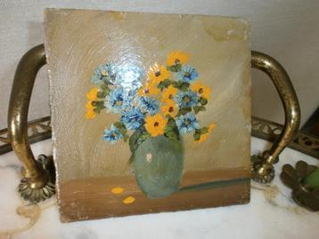 Schilderijtje uit de jaren 40 14x13 cm beschikbaar voor biedingen