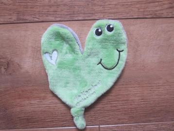 Tiamo de Kandeel Collection groen-grijs zacht pluche "hart" beschikbaar voor biedingen