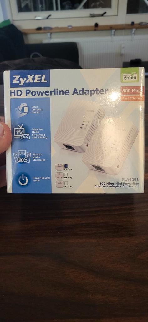Zyxel HD Powerline Adapter 500 Mbps, Computers en Software, WiFi-versterkers, Nieuw, Ophalen of Verzenden