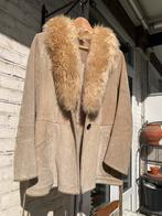 Vintage lammy coat S/M afghaanse jas, Ophalen of Verzenden, Gedragen, Maat 36 (S), Bruin