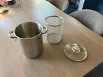 Asperge pan aspergepan 16x20 cm Handy stainless steel, Kookpan of Snelkookpan, Overige materialen, Keramische plaat, Ophalen of Verzenden