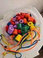 80 Houten Rijgkralen - Kleurrijk Speelplezier!, Ophalen of Verzenden, Zo goed als nieuw, Knutselen