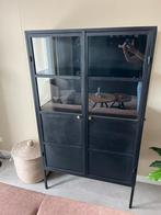 Bodilson spirit zwarte metalen kast, Ophalen, Zo goed als nieuw, 25 tot 50 cm, Glas