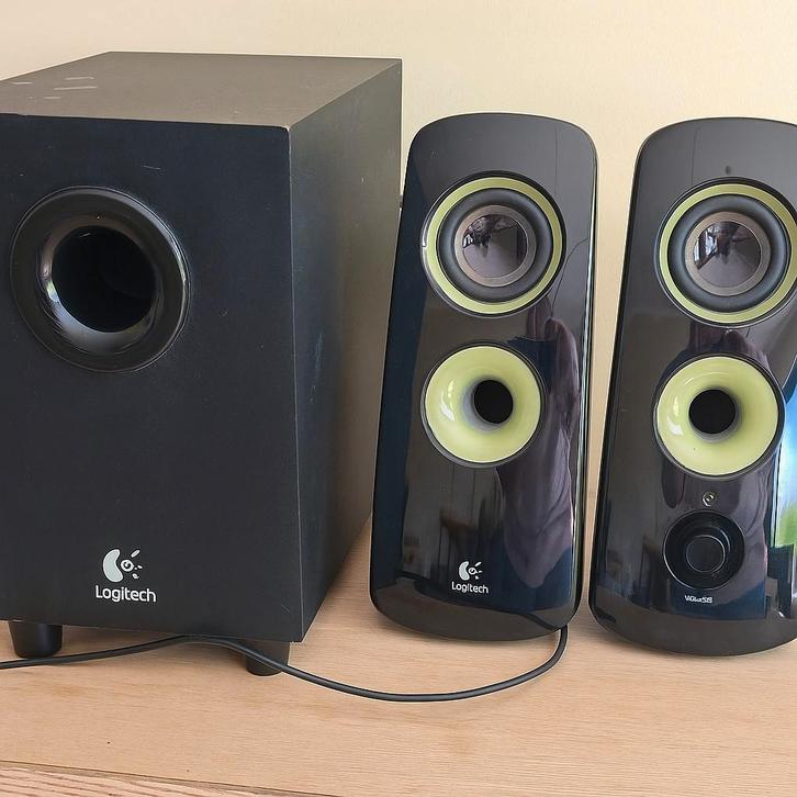 Logitech Speakerset met Subwoofer, Computers en Software, Pc speakers, Ophalen of Verzenden