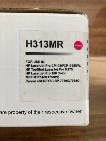 H 313 mr Toner  magenta  beschikbaar voor biedingen