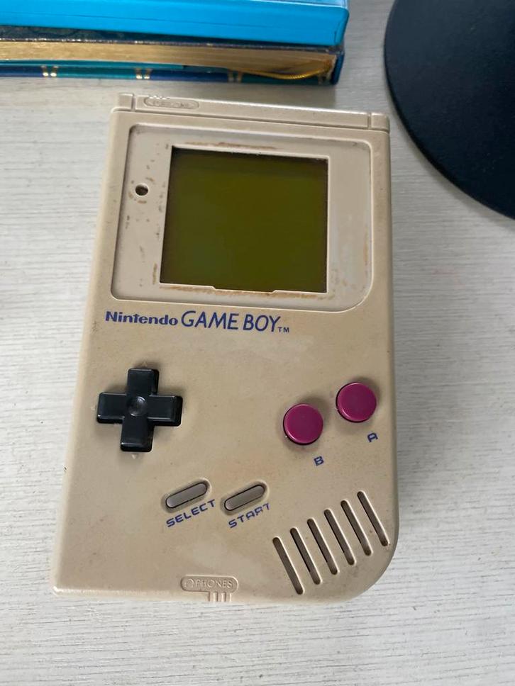 Defecte Gameboy Classic + Burger Time Deluxe, Spelcomputers en Games, Spelcomputers | Nintendo Game Boy, Niet werkend, Game Boy Classic