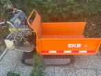 mini Rupsdumper benzine 10 pk, e-start , hydrolisch kiepen, Tuin en Terras, Kruiwagens, Tweewielig, Zo goed als nieuw, Elektrisch