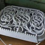 Prachtige grote antieke stoof wit geëmailleerd gietijzer, Antiek en Kunst, Ophalen of Verzenden
