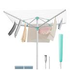 SONGMICS Droogmolen - 50m Lijn - Zilver/Groen, Ophalen of Verzenden, Nieuw