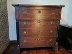 Antiek Hollands Empire ladekastje - 73x37x72 cm, Gebruikt, 50 tot 100 cm, Met lade(s), 25 tot 50 cm