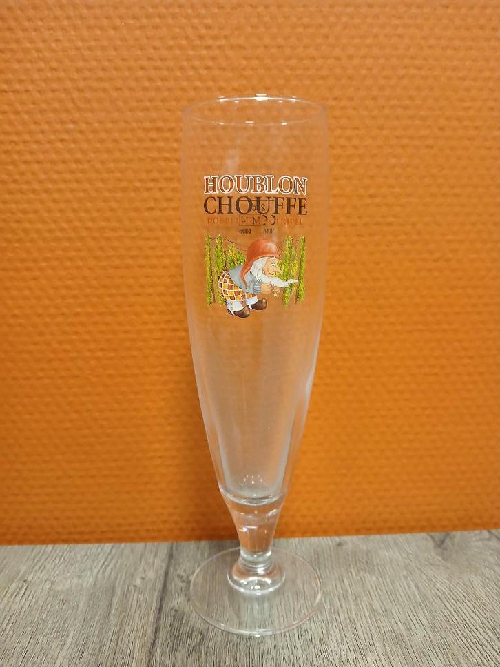Chouffe houblon, Verzamelen, Biermerken, Gebruikt, Glas of Glazen, Overige merken, Ophalen of Verzenden