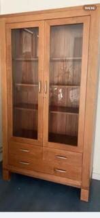 Vitrinekast smalle kast servieskast, Huis en Inrichting, Kasten | Vitrinekasten, Verzenden, Zo goed als nieuw, 25 tot 50 cm, 150 tot 200 cm