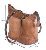 Tote Tas Shopper Asturias Urban Chique - Bruin Echt Leer, Sieraden, Tassen en Uiterlijk, Tassen | Damestassen, Steenplaetsstraat 2c7 , 2288AA Rijswijk