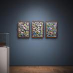Original Abstract Triptych – “Water Lilies” – Acrylic on Can, Ophalen of Verzenden