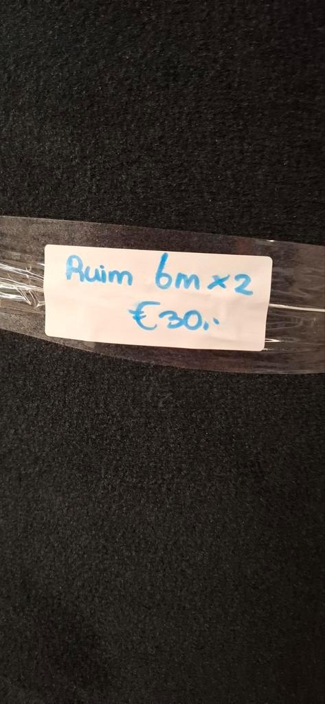 DUMPPRIJS tapijt, vloerbedekking ruim 6meter., Huis en Inrichting, Stoffering | Vloerbedekking, Nieuw, Tapijt, Grijs, Zwart, 10 tot 25 m²