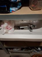 Nieuwe wastafel met grohe mengkraan, Ophalen, Chroom, Wastafel