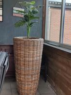 Gevlochten vaas groot merk 1915 met kunstplant, Huis en Inrichting, Woonaccessoires | Vazen, Ophalen, Gebruikt, 75 cm of meer