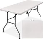C16 - Witte inklapbare camping-/klaptafel 180x74x74 cm, Caravans en Kamperen, Kampeermeubelen, Campingtafel, AD-Commerce@hotmail.com