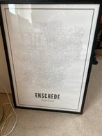 Wijck Enschede Poster met Lijst, 50 tot 75 cm, Ophalen of Verzenden, Zo goed als nieuw, Foto of Poster